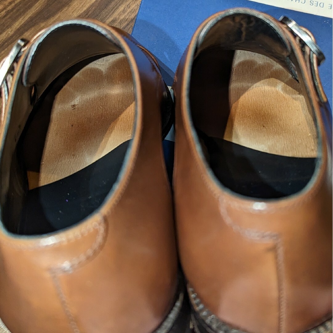 J.M. WESTON(ジェーエムウエストン)のJ.M.Weston JMウェストン シングルモンク ダークブラウン 5.5E メンズの靴/シューズ(ドレス/ビジネス)の商品写真