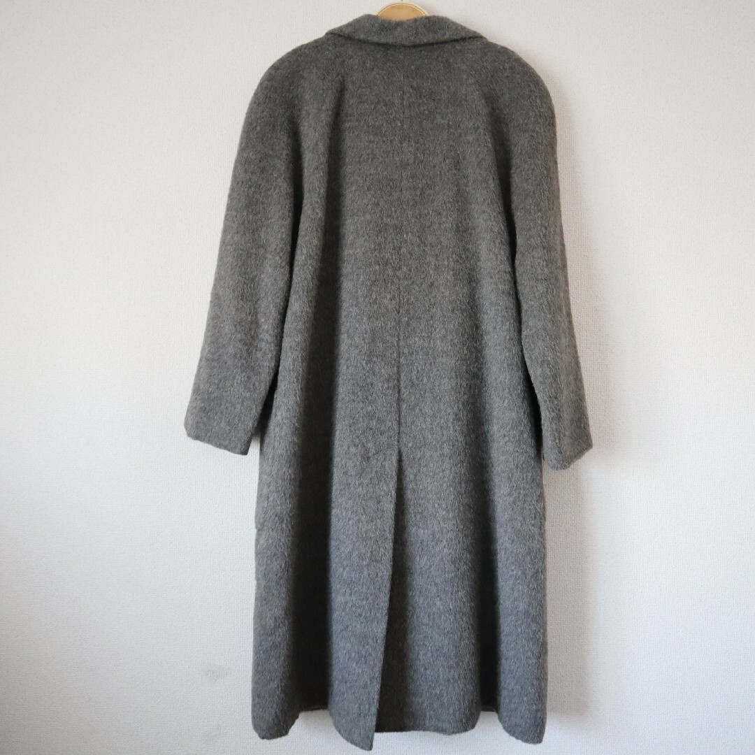 Lochie(ロキエ)のvintage Gray wool 100% coat レディースのジャケット/アウター(ロングコート)の商品写真