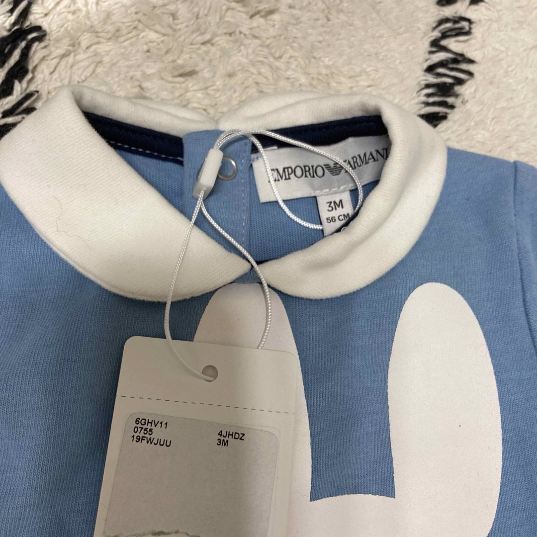 Emporio Armani(エンポリオアルマーニ)のEMPORIO ARMANI ARMANI junior ロンパース３点セット キッズ/ベビー/マタニティのベビー服(~85cm)(ロンパース)の商品写真