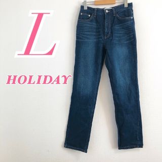 ホリデイ(holiday)のホリデイ　デニムパンツ　L　ブルー　ジーンズ　カジュアル　綿100%(デニム/ジーンズ)