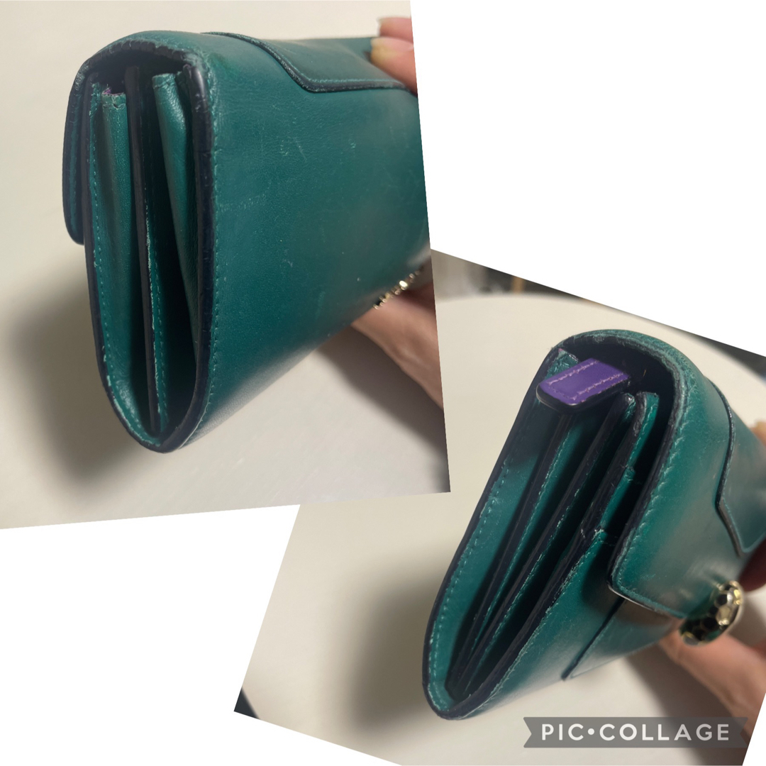 ブルガリ セルペンティ フォーエバー 蛇 ロゴ金具 グリーン 長 ブルガリ セルペンティ フォーエバー 蛇 ロゴ金具 グリーン 長