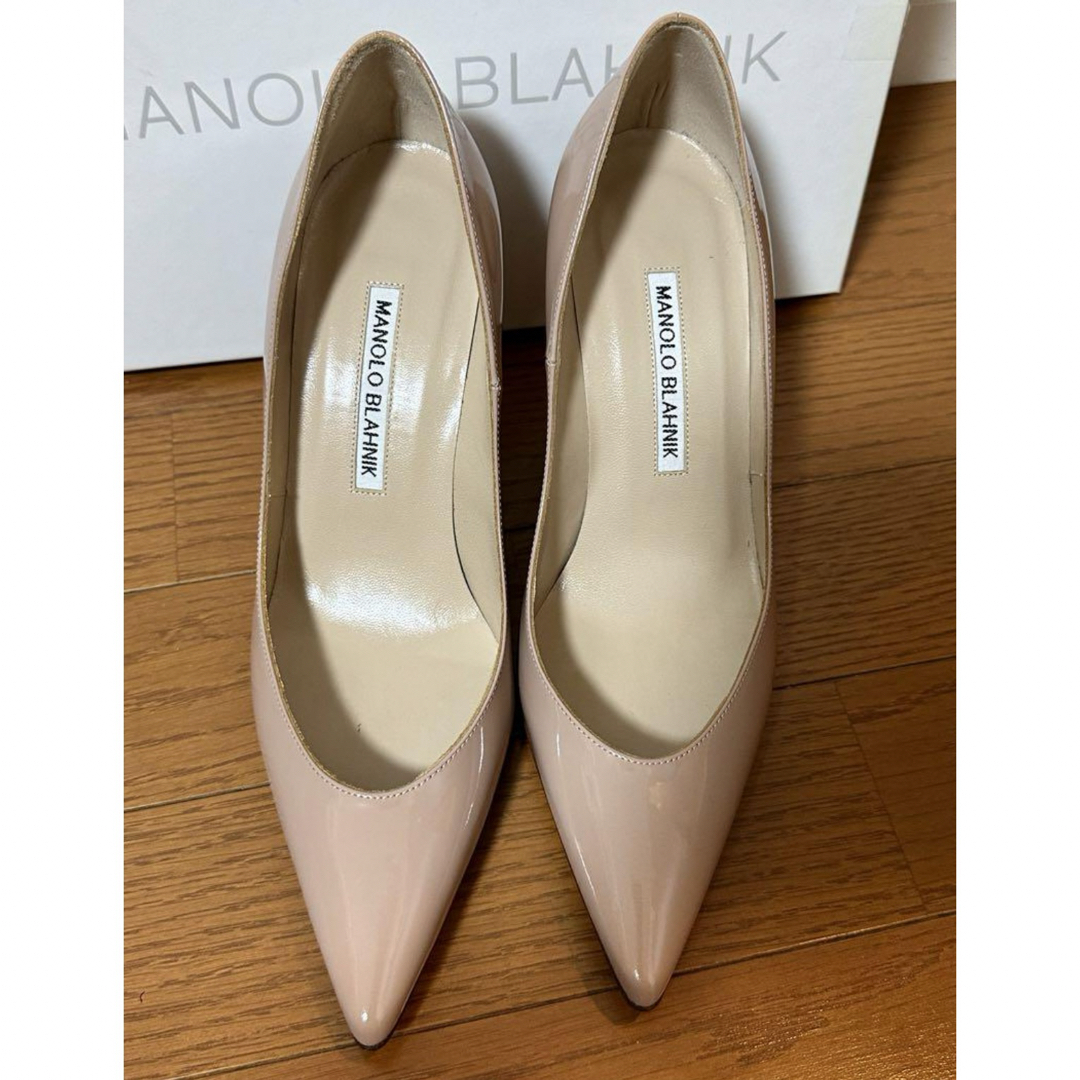値下!!マノロブラニク ヒール サイズ36 ベージュつま先ポインテッド 値下!!マノロブラニク ヒール サイズ36 ベージュつま先ポインテッド