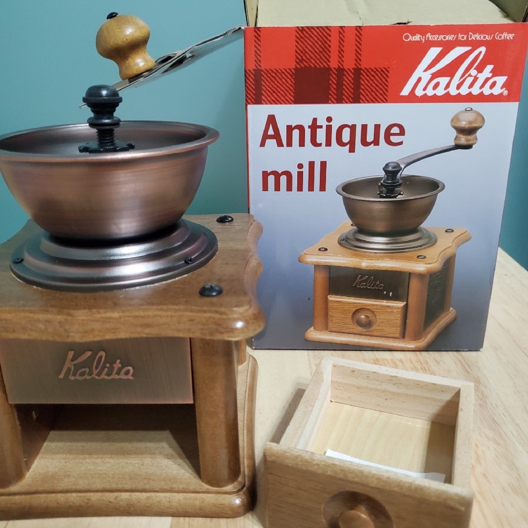 Kalita(カリタ)のカリタ 手挽きコーヒーミル 銅板ミル AC-1(1コ入) インテリア/住まい/日用品のキッチン/食器(その他)の商品写真