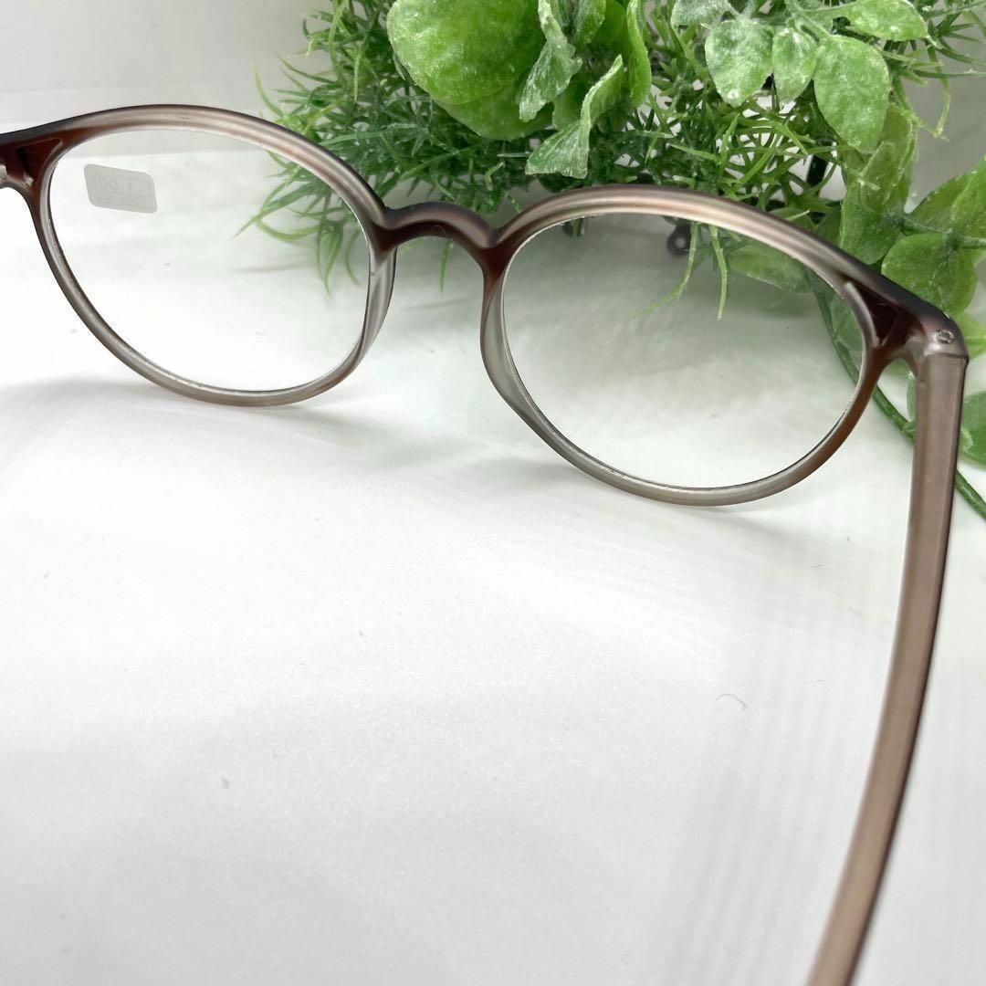 近視メガネ　モカ　-2.0　度入り　度あり　近眼　おしゃれ　眼鏡 レディースのファッション小物(サングラス/メガネ)の商品写真