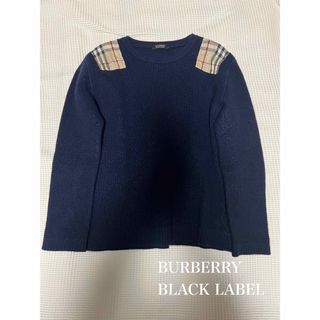 バーバリーブラックレーベル(BURBERRY BLACK LABEL)のバーバリー　ブラックレーベル　ニット　ネイビー(ニット/セーター)