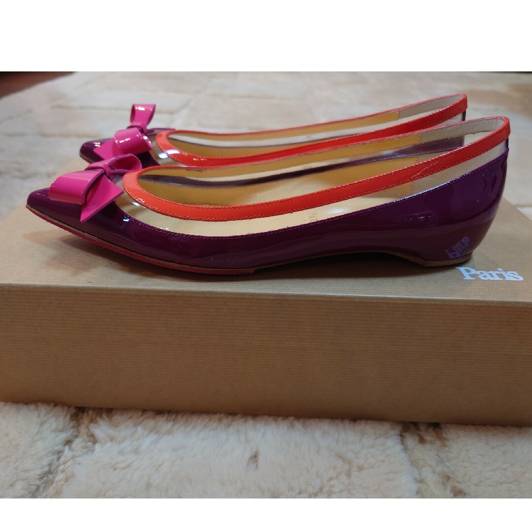 Christian Louboutin(クリスチャンルブタン)の美品クリスチャンルブタン フラットシューズ　サイズ35 レディースの靴/シューズ(バレエシューズ)の商品写真