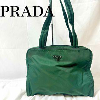 プラダ PRADA ナイロン ショルダー バッグ モスグリーン 濃緑型崩れが