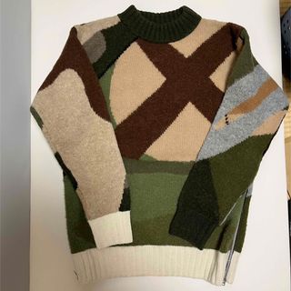 sacai - sacai BUFFALO CHECK PULLOVER ZIPKNIT ニットの通販 by 254's ...