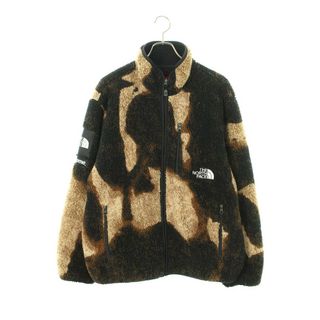 シュプリーム(Supreme)のシュプリーム ×ノースフェイス THE NORTH FACE  21AW  Bleached Denim Print Fleece Jacket タイダイフリースブルゾン メンズ L(ブルゾン)