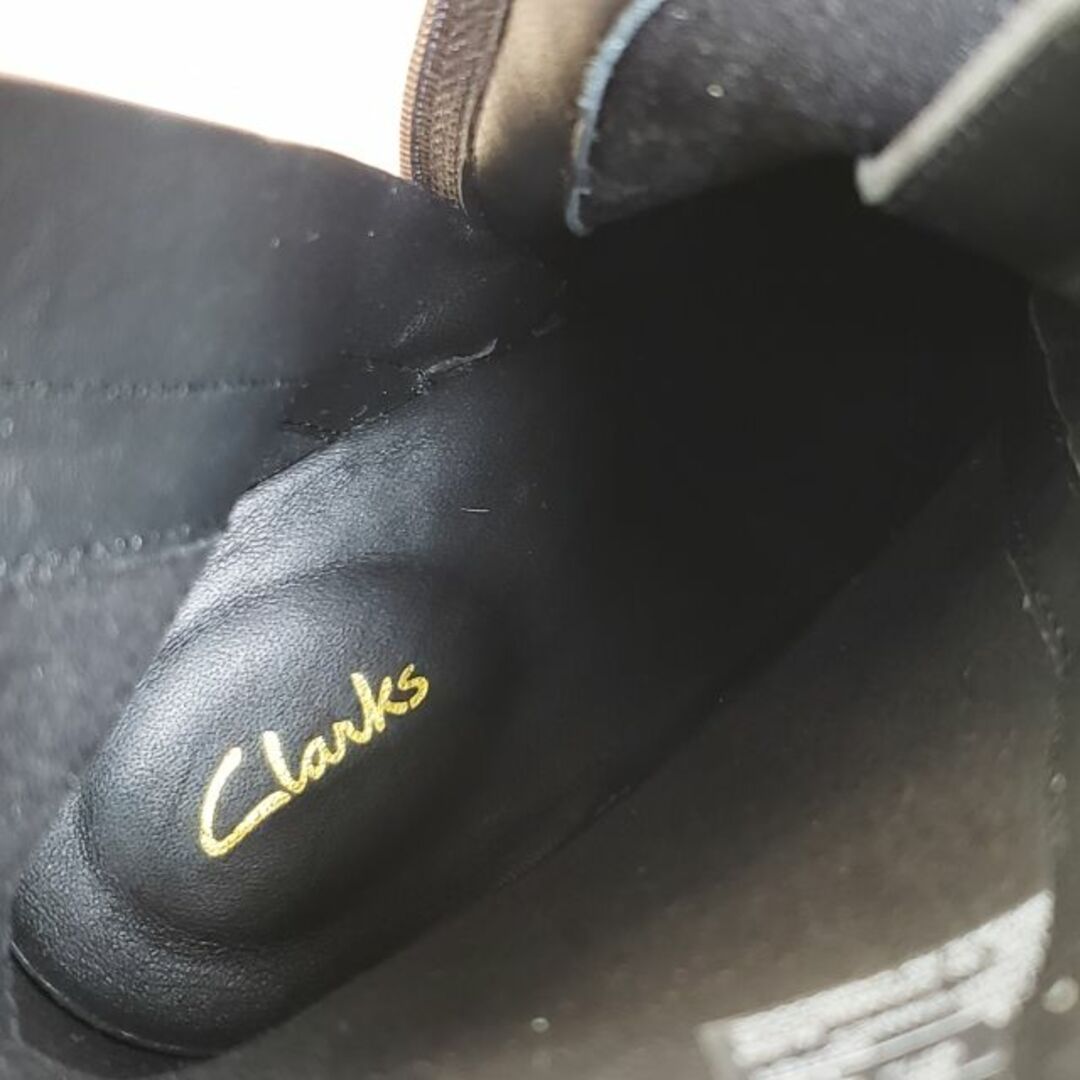 Clarks(クラークス)のクラークス ☆ スエードレザー レースアップ ショートブーツ 23.5 ブラック レディースの靴/シューズ(ブーツ)の商品写真