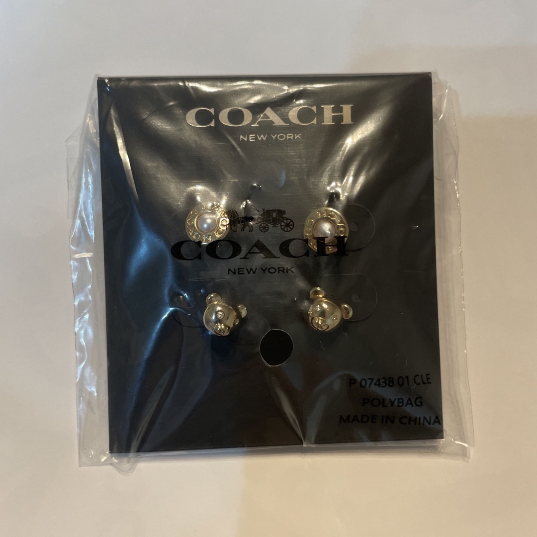 COACH(コーチ)のCOACH(コーチ) ベア&パールピアス レディースのアクセサリー(ピアス)の商品写真