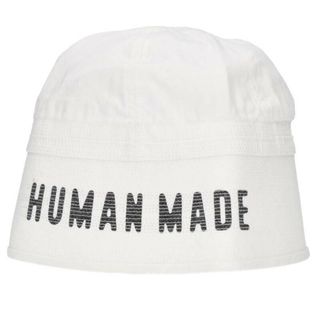 ヒューマンメイド(HUMAN MADE)のヒューマンメイド ロゴプリントバケット帽子 メンズ L(帽子)