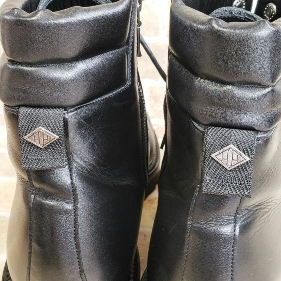 WH ダブルエイチ ☆ レザー レースアップ サイドジップ ショートブーツ 9 メンズの靴/シューズ(ブーツ)の商品写真
