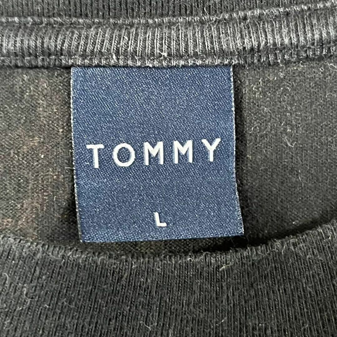 TOMMY(トミー)のTOMMY トミー (L) スター ロゴプリント Tシャツ ブラック 半袖 メンズのトップス(Tシャツ/カットソー(半袖/袖なし))の商品写真