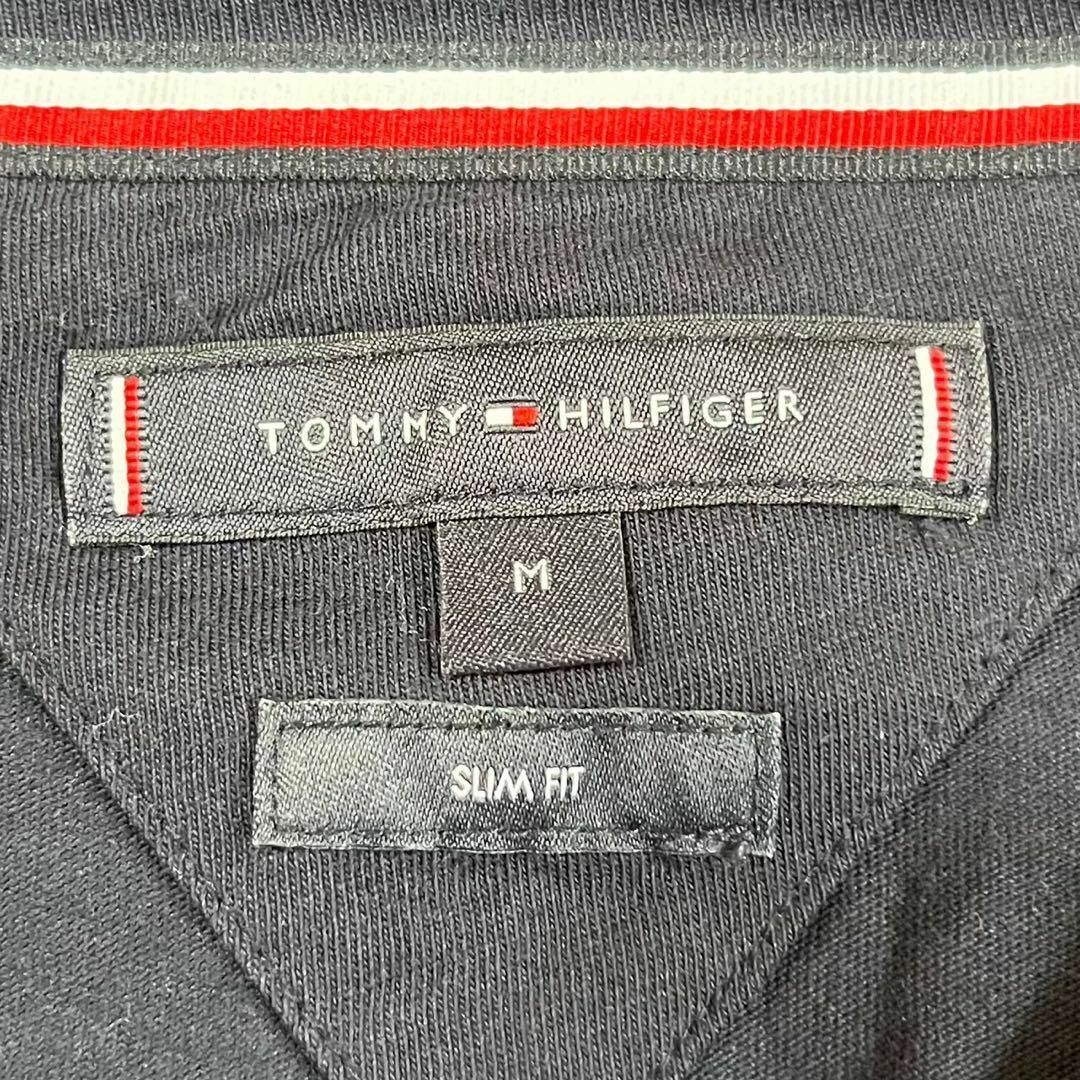 TOMMY HILFIGER(トミーヒルフィガー)のTOMMY HILFLGER (M) ロゴプリント Tシャツ ネイビー 半袖 レディースのトップス(Tシャツ(半袖/袖なし))の商品写真