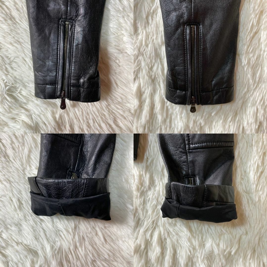 Banana Republic - 美品 バナナリパブリック 羊革 レザー ダブル Banana Republic - 美品 バナナリパブリック 羊革 レザー ダブル