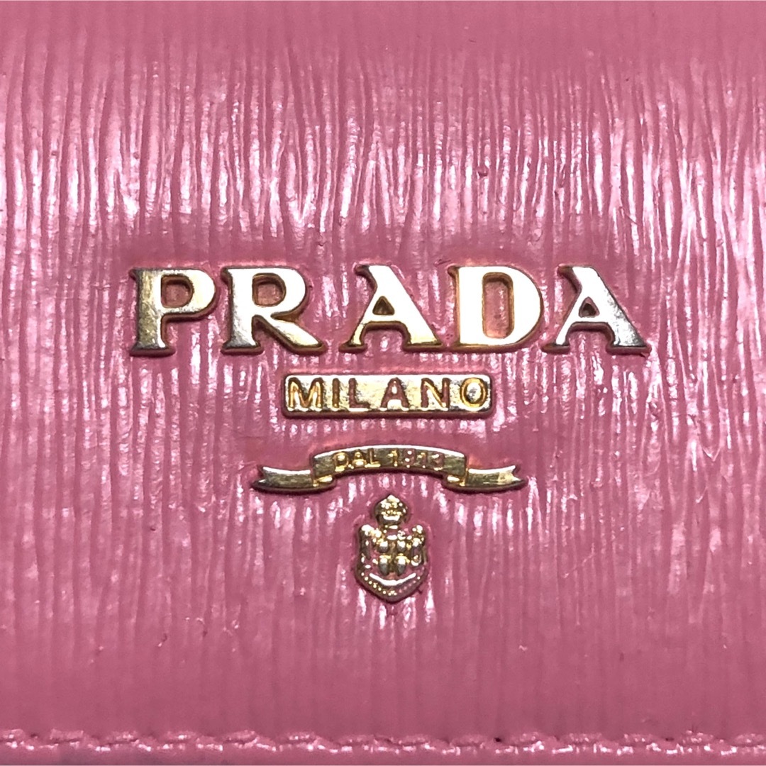 PRADA(プラダ)のPRADA プラダ ヴィッテロ 6連キーケース ピンク【Gカード付属】 レディースのファッション小物(キーケース)の商品写真