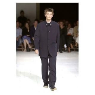 ヨウジヤマモト(Yohji Yamamoto)のヨウジヤマモト   ウールギャバサイドライン極太スラックス(スラックス)