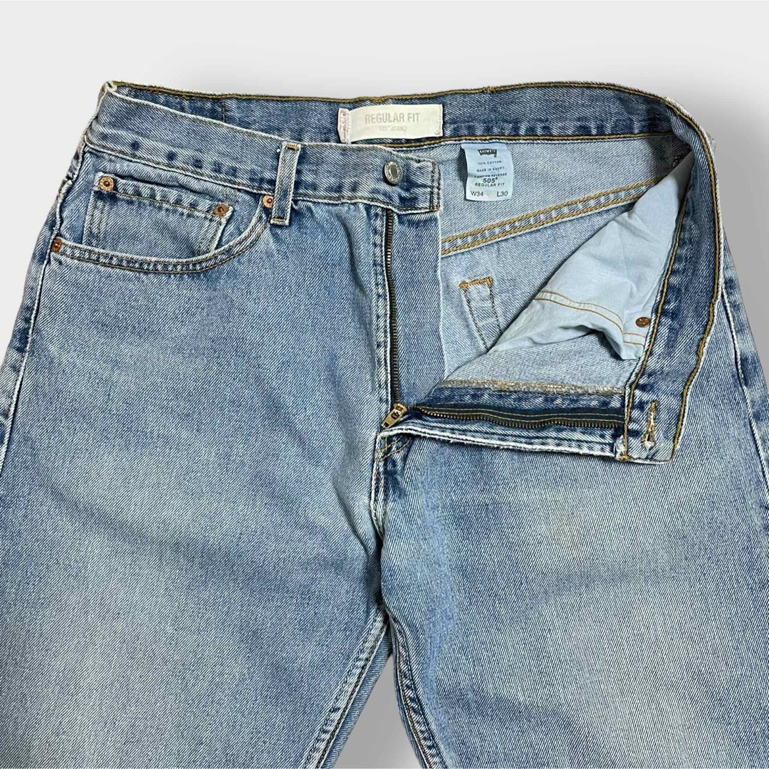 Levi's(リーバイス)のLEVI'S 505 デニム ジーンズ W34 リーバイス アイスブルー 古着 メンズのパンツ(デニム/ジーンズ)の商品写真