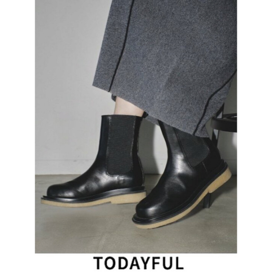 TODAYFUL(トゥデイフル)の新品未使用❣️TODAYFUL LeatherMiddleBoots サイズ37 レディースの靴/シューズ(ブーツ)の商品写真