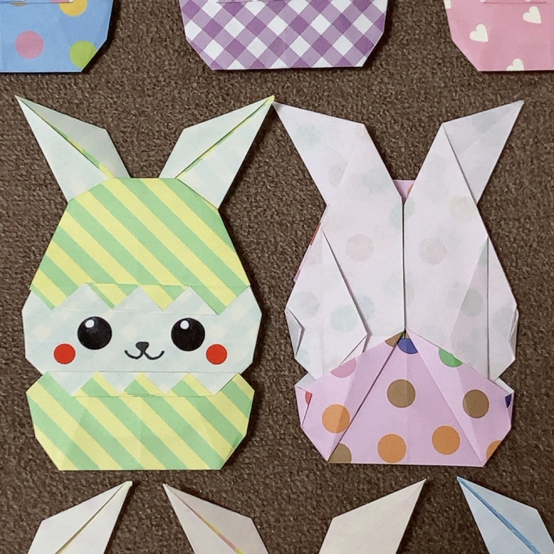 折り紙 イースター バニー 10枚 うさぎ ハンドメイド の通販 by かどぴ