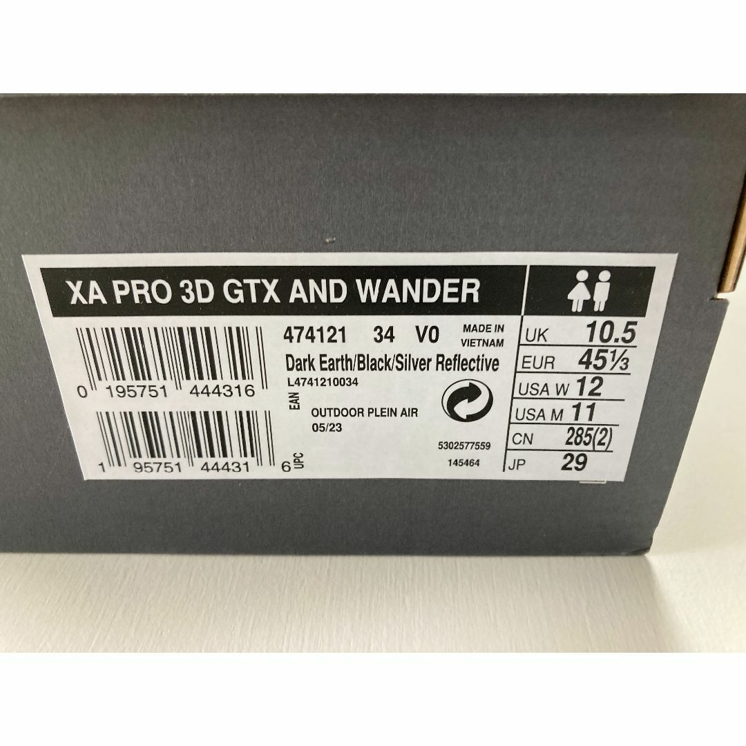 and wander(アンドワンダー)のSALOMON and wander XA PRO 3D GTX 29cm メンズの靴/シューズ(スニーカー)の商品写真