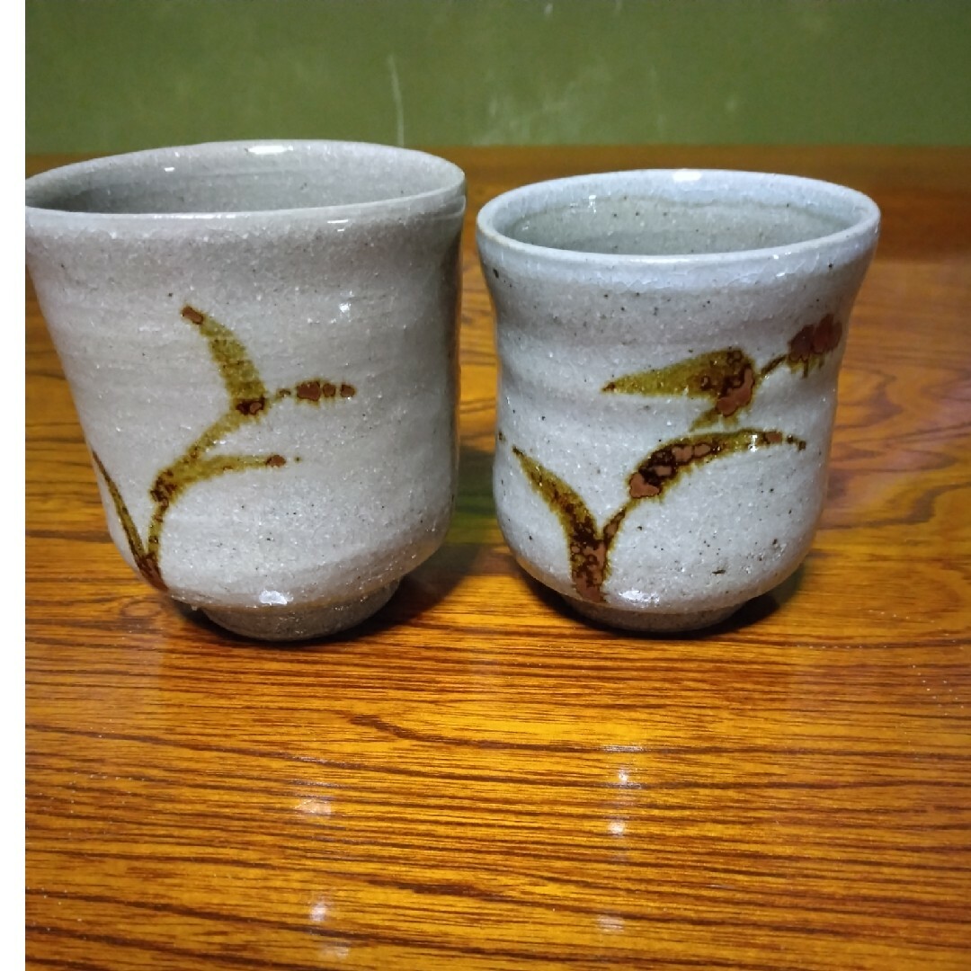 唐津焼夫婦茶碗 エンタメ/ホビーの美術品/アンティーク(陶芸)の商品写真