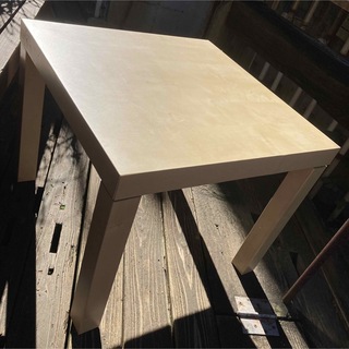 イケア(IKEA)の机 デスク テーブル ローテーブル 勉強机 キッズ コンパクト 木 ウッド 軽量(折たたみテーブル)