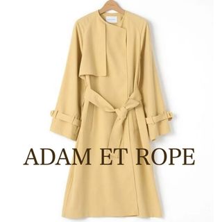 Adam et Rope' - アダム エ ロペ✨美品 ノーカラーウールコート ライト ...