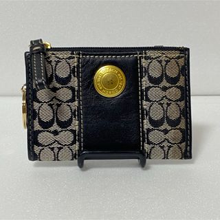 COACH - 極美品☆コーチ ジップ カードケース コインケース レインボー