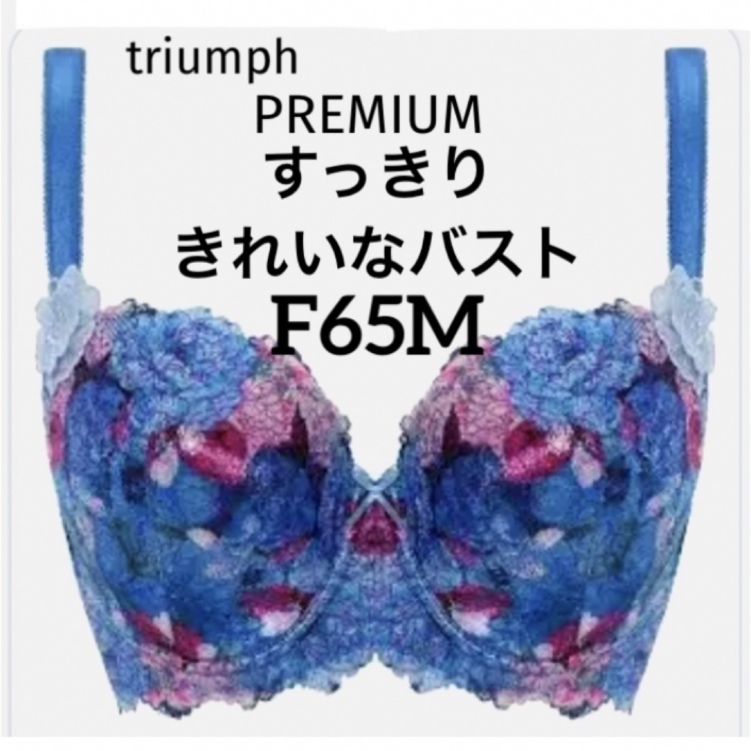 Triumph(トリンプ)の【新品タグ付】トリンプ／すっきりきれいなバストF65M（定価¥13,090） レディースの下着/アンダーウェア(ブラ&ショーツセット)の商品写真