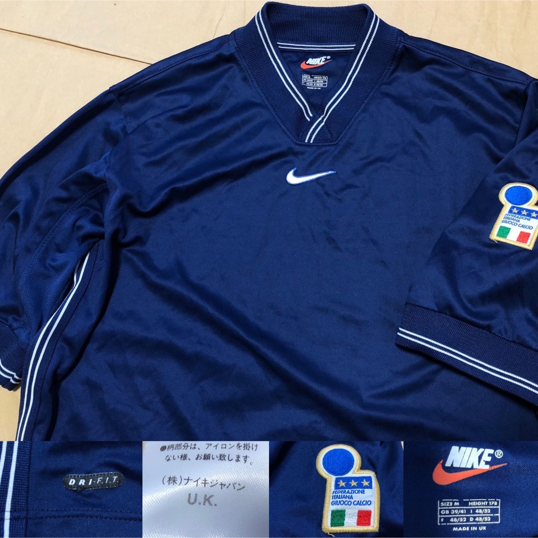 NIKE - 90s NIKE イタリア代表 ゲームシャツ M ユニフォーム NIKE - 90s NIKE イタリア代表 ゲームシャツ M ユニフォーム
