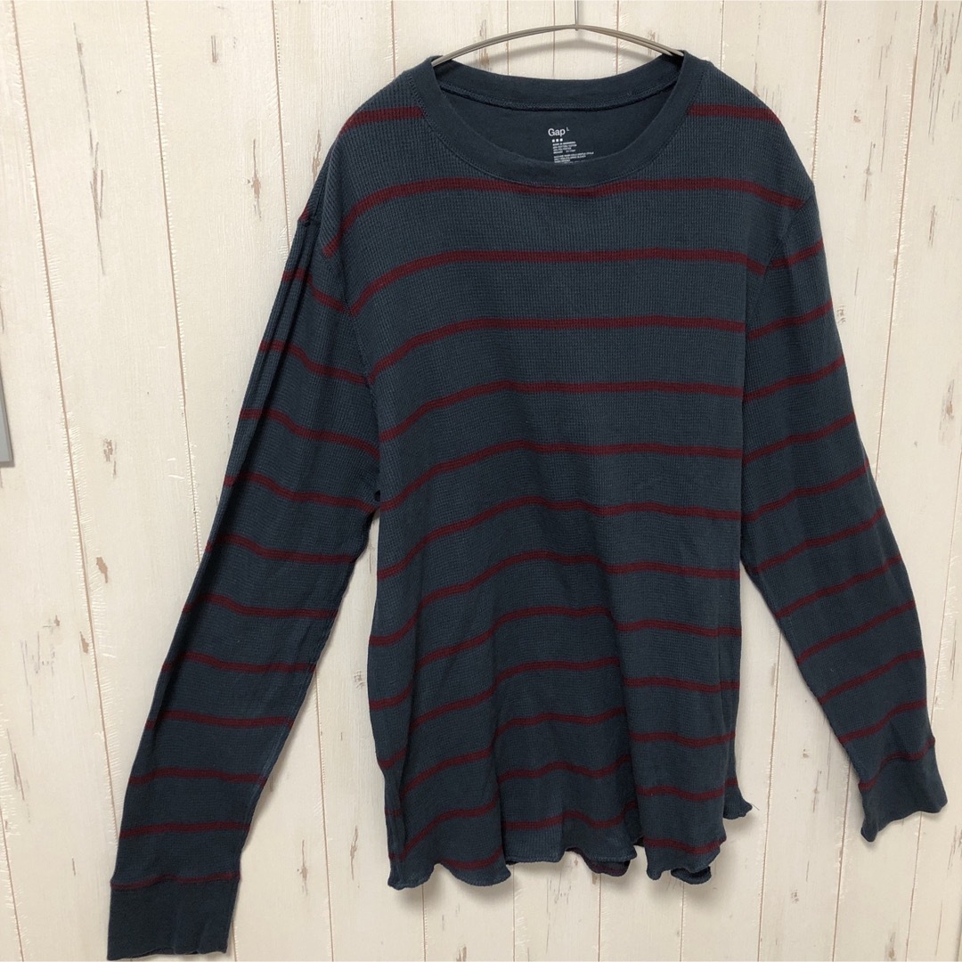 GAP(ギャップ)のGap ギャップ ニット セーター ボーダー Lサイズ 長袖 輸入 海外古着 メンズのトップス(ニット/セーター)の商品写真