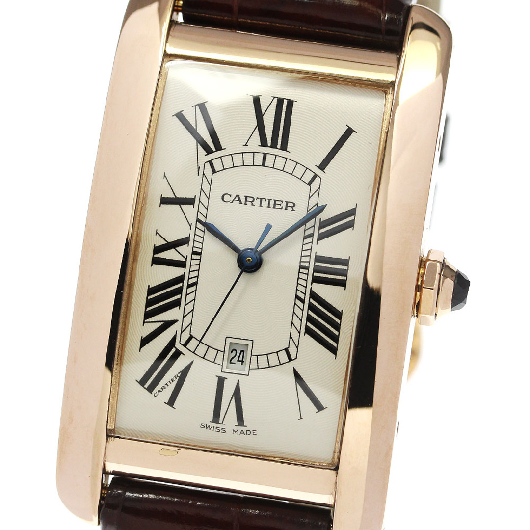 Cartier(カルティエ)のカルティエ CARTIER W2609156 タンクアメリカン LM K18PG 自動巻き メンズ _792356 メンズの時計(腕時計(アナログ))の商品写真