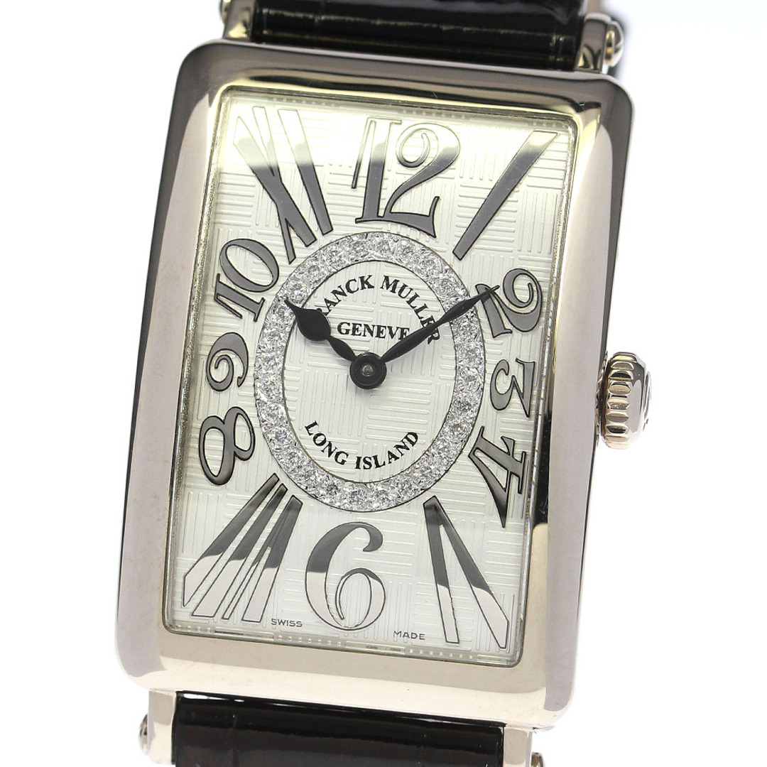 FRANCK MULLER(フランクミュラー)のフランクミュラー FRANCK MULLER 952QZRELV-RCD1R OG ロングアイランド アンサンブル K18WG ダイヤモンド クォーツ 保証書付_793769 メンズの時計(腕時計(アナログ))の商品写真