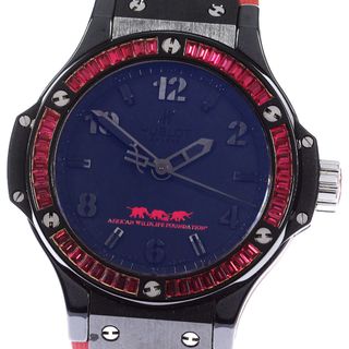 ウブロ(HUBLOT)のウブロ HUBLOT 361.CR.1110.RR.1913.AWF10 ビッグバン アウト オブ アフリカ レッドスピネル 500本限定 クォーツ レディース 美品 _783127(腕時計)