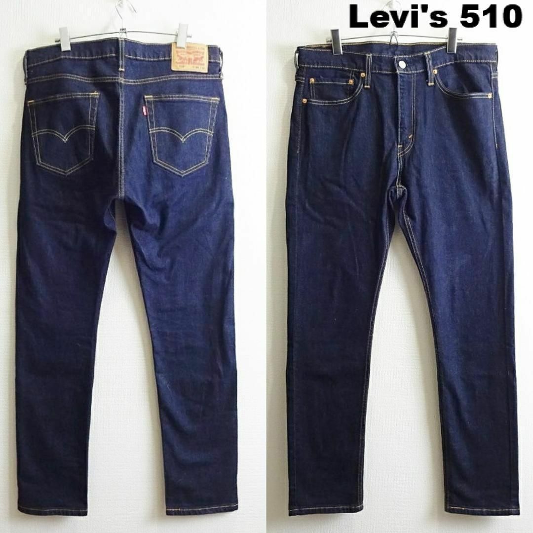 Levi's(リーバイス)のリーバイス　510　W88cm　スキニーデニム　ストレッチ　濃インディゴブルー メンズのパンツ(デニム/ジーンズ)の商品写真