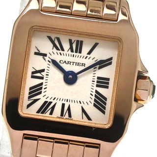 カルティエ(Cartier)のカルティエ CARTIER W25077X9 ミニ サントス ドゥ モワゼル K18PG クォーツ レディース 良品 _792368(腕時計)