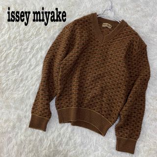 イッセイミヤケ(ISSEY MIYAKE)の希少 70's 筆タグ issey miyake イッセイミヤケ 3Dニット(ニット/セーター)