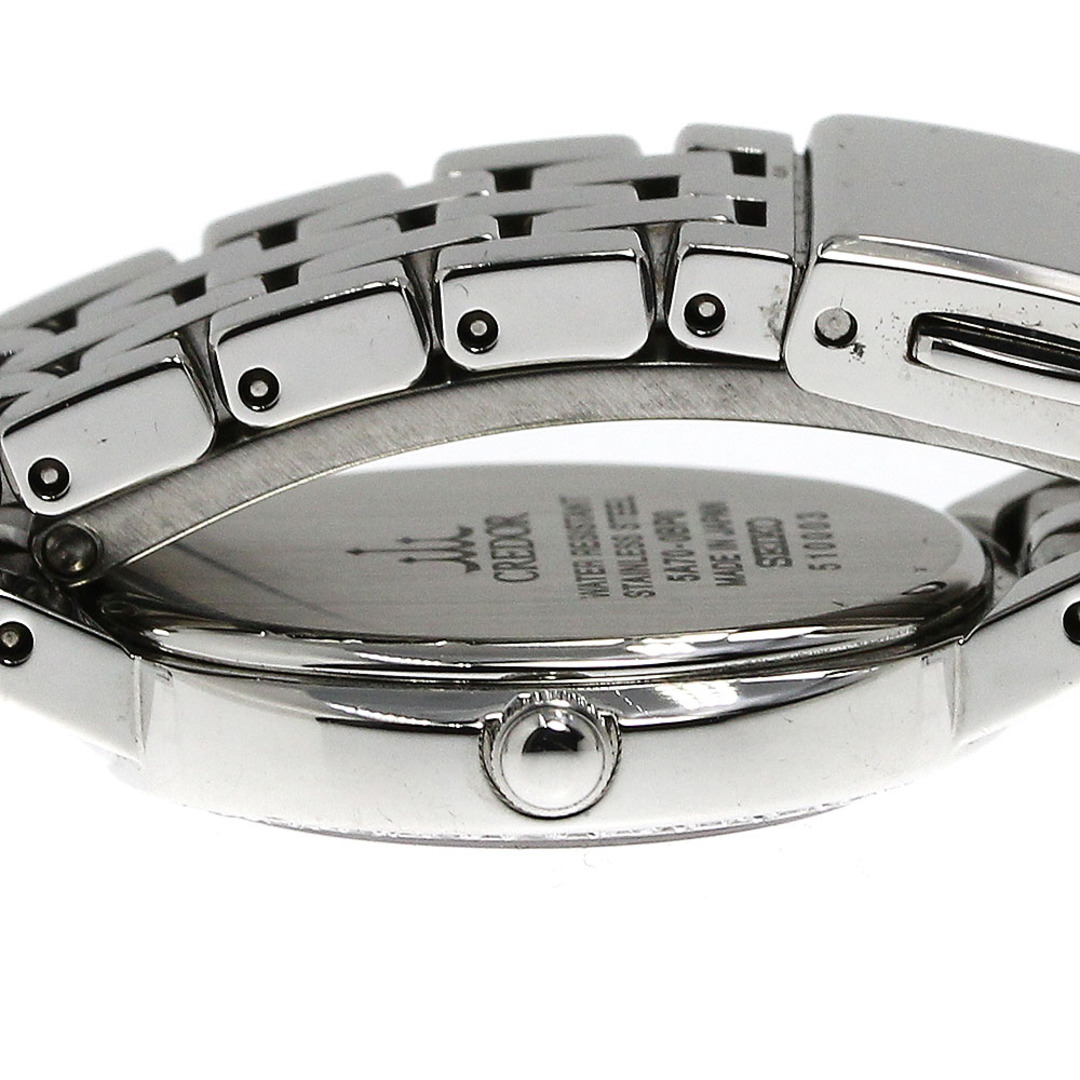 SEIKO(セイコー)のセイコー SEIKO GSWE855/5A70-0BP0 クレドール シグノ 12P ダイヤベゼル クォーツ レディース 良品 _794450 レディースのファッション小物(腕時計)の商品写真