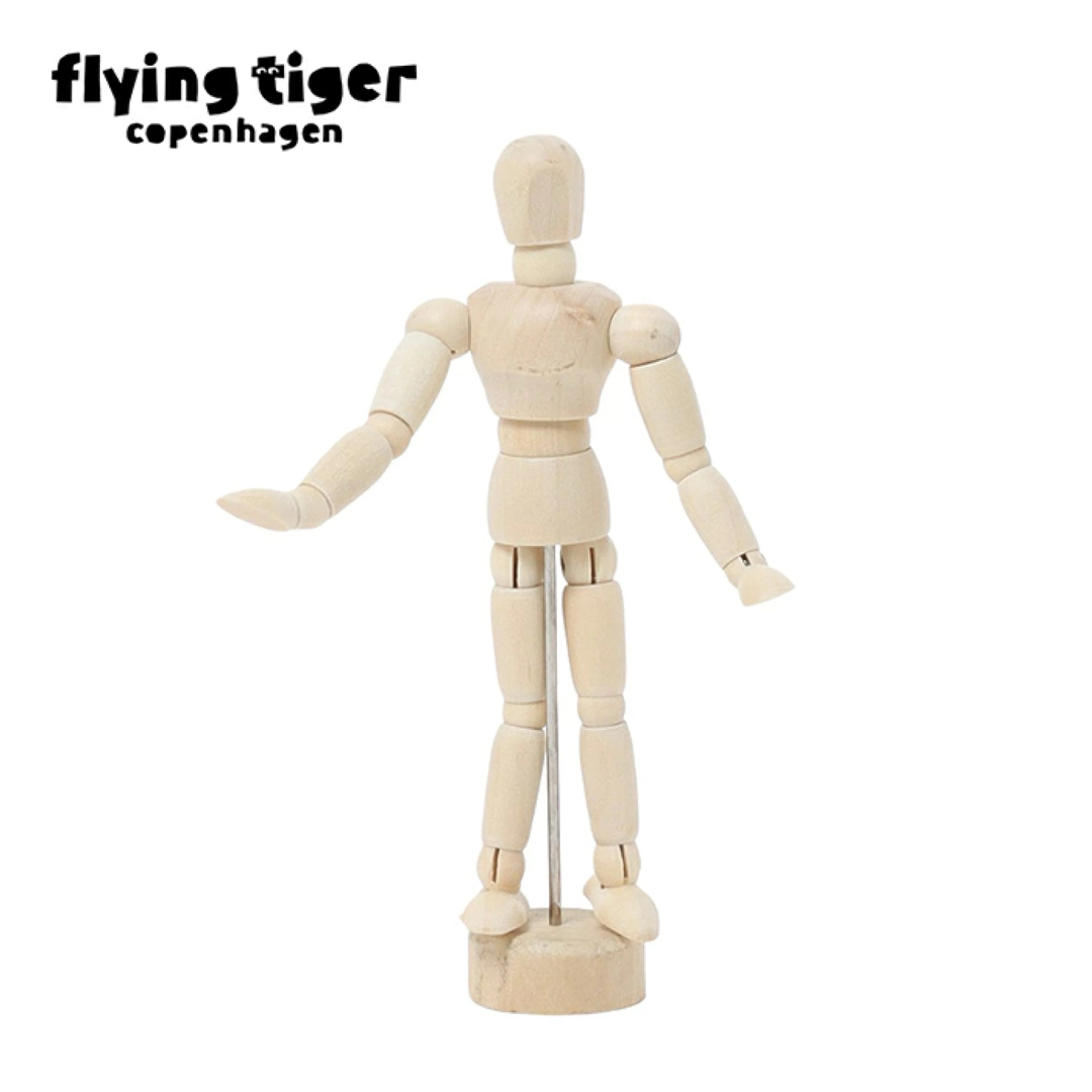 Flying Tiger Copenhagen(フライングタイガーコペンハーゲン)の【新品】Flying Tiger フライングタイガー　デッサン人形　14cm インテリア/住まい/日用品のインテリア小物(置物)の商品写真