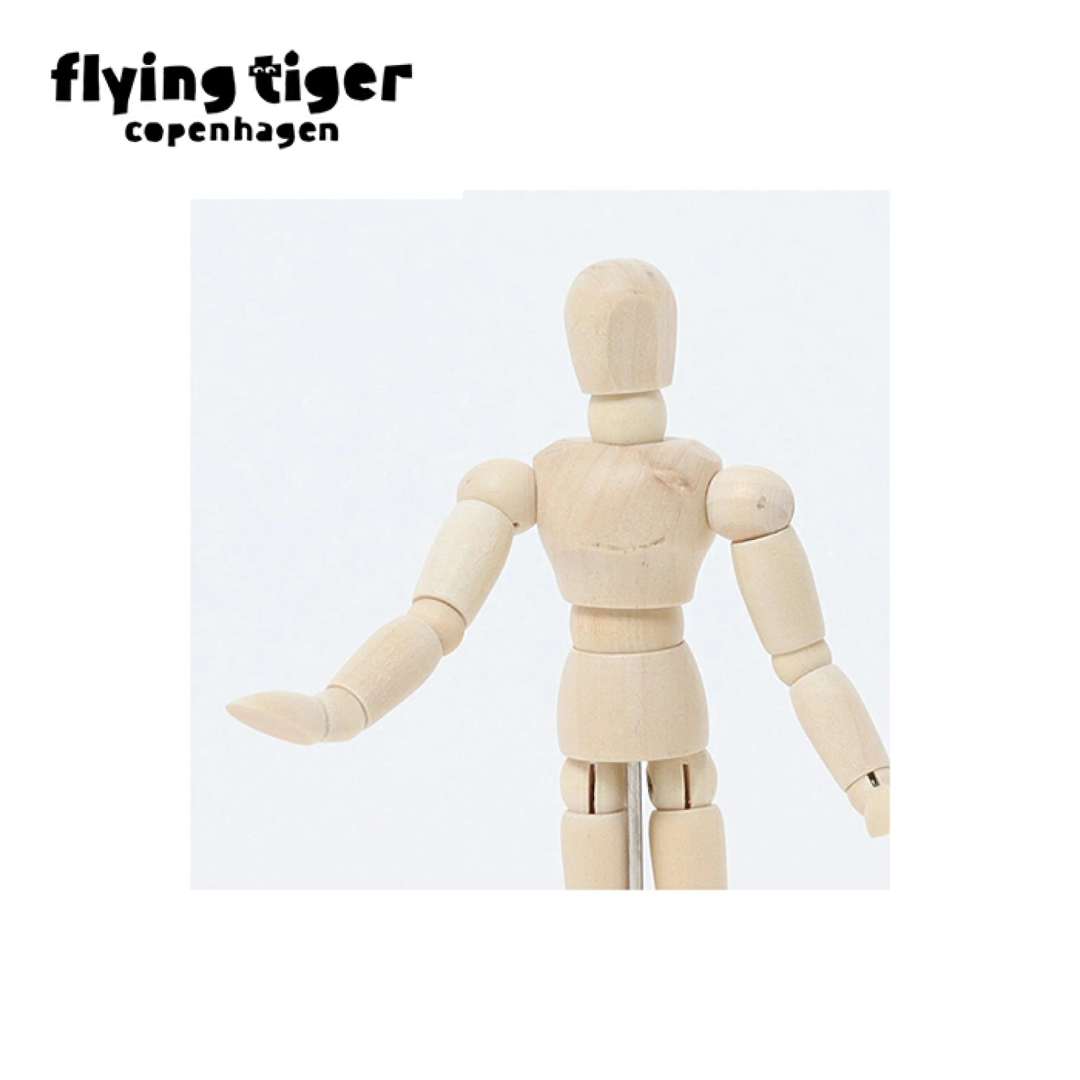 Flying Tiger Copenhagen(フライングタイガーコペンハーゲン)の【新品】Flying Tiger フライングタイガー　デッサン人形　14cm インテリア/住まい/日用品のインテリア小物(置物)の商品写真