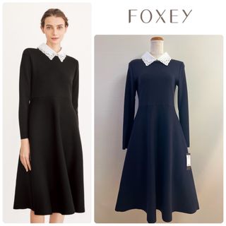 極美品】フォクシー リーリオドレス 39777 ワンピース ベルト Lサイズ 極美品】フォクシー リーリオドレス 39777 ワンピース ベルト Lサイズ