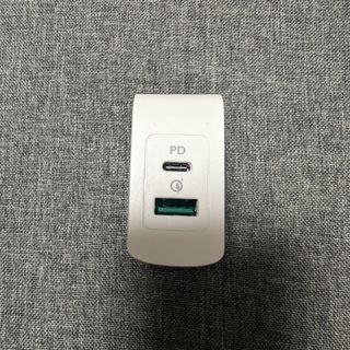 PD充電器 Rampow USB C+USB A 2ポート充電器(バッテリー/充電器)