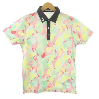 マークアンドロナ(MARK&LONA)のMARK&LONA ゴルフウェア ポロシャツ 半袖 スカル 星 迷彩 総柄 S(ポロシャツ)
