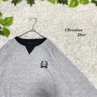 クリスチャンディオール(Christian Dior)のスウェット　Dior 刺繍　cdロゴ　ワンポイト　古着　激レア　エンブレム(スウェット)