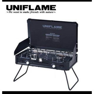 ユニフレーム(UNIFLAME)のユニフレーム ツインバーナー US-1900 ブラックLTD 新品未使用(ストーブ/コンロ)