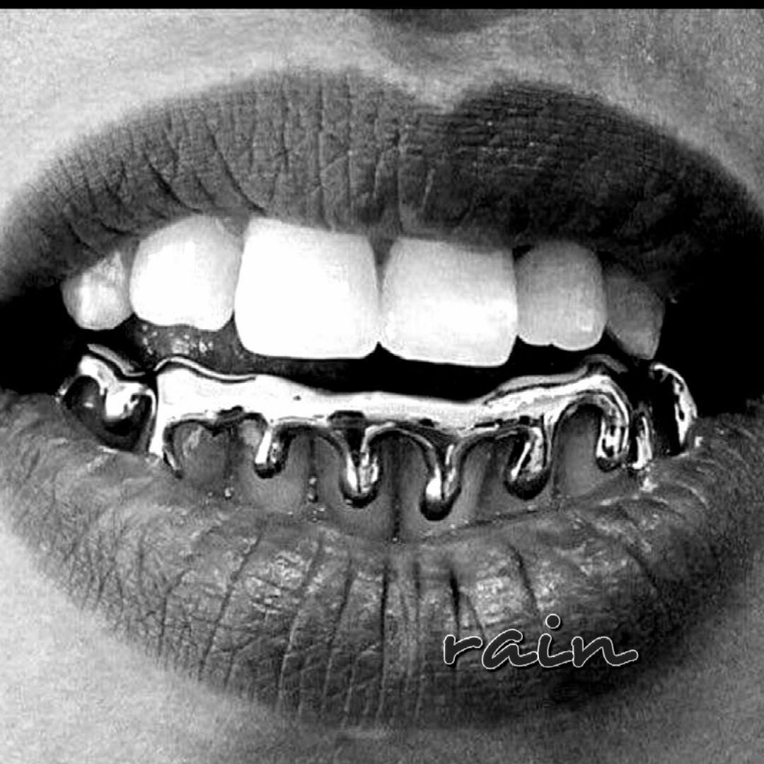 【シルバー】ドロップ グリルズ  Silver grillz メンズのアクセサリー(その他)の商品写真