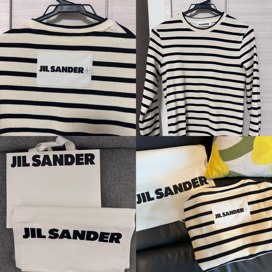 Jil Sander - 新品未使用 JIL SANDER ボーダー クルーネックTシャツの