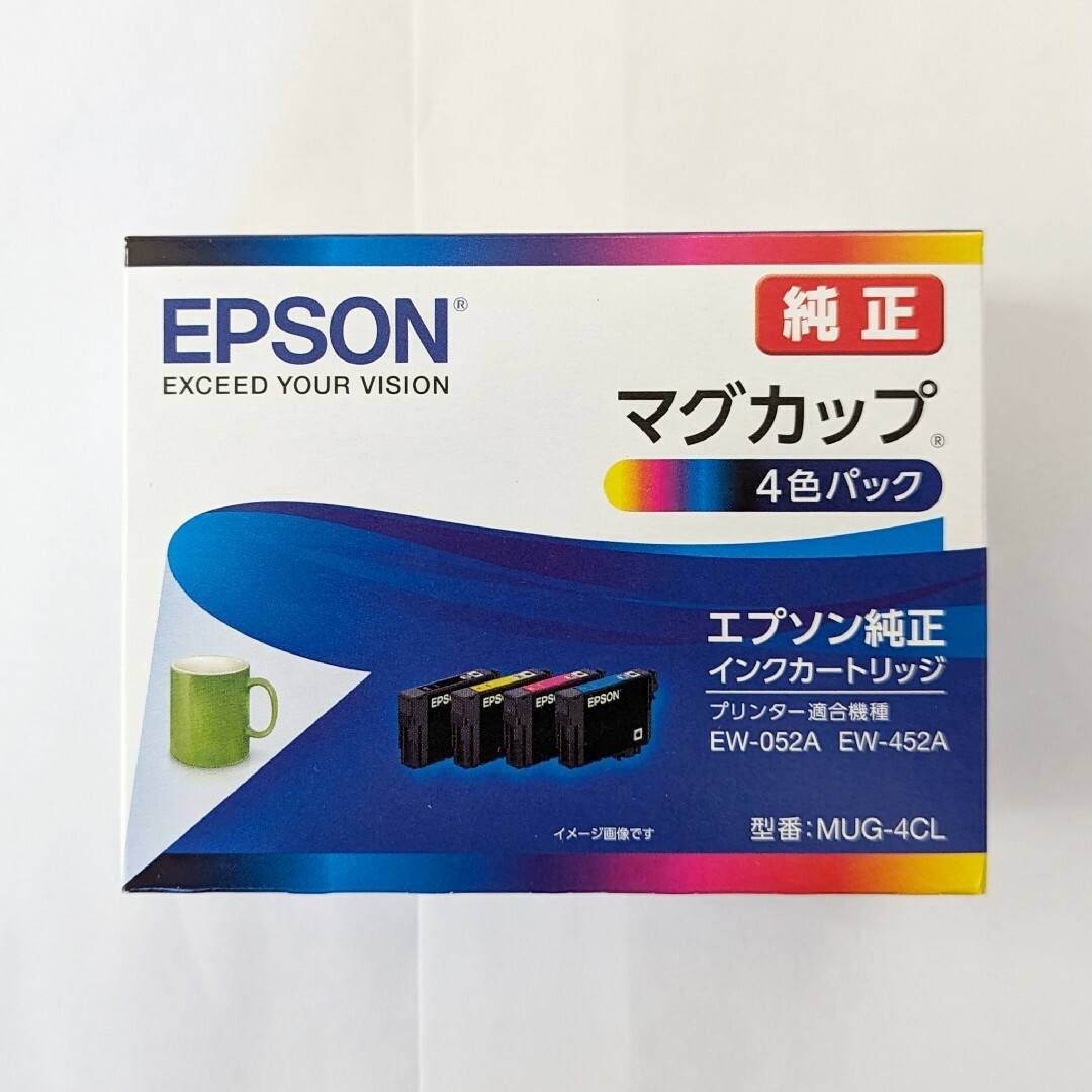 EPSON(エプソン)のエプソン マグカップインク　EPSON MUG-4CL　純正品 スマホ/家電/カメラのPC/タブレット(PC周辺機器)の商品写真